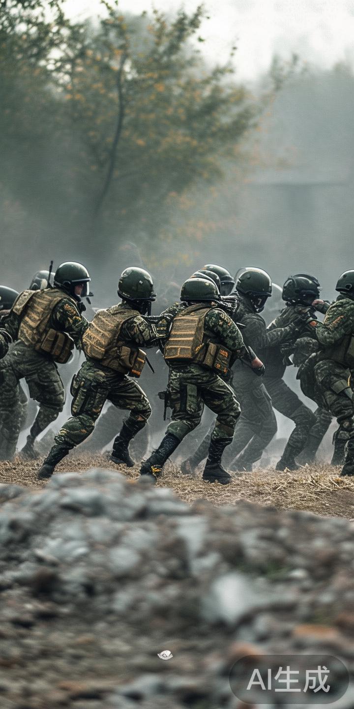 在一场关键战役中，俄罗斯战队采取了“突击压制”战术